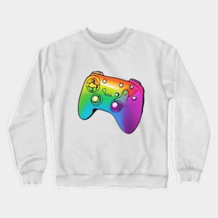 Vibrant Gamer's Paradise: Colorful Game Controller Design No. 546 Crewneck Sweatshirt